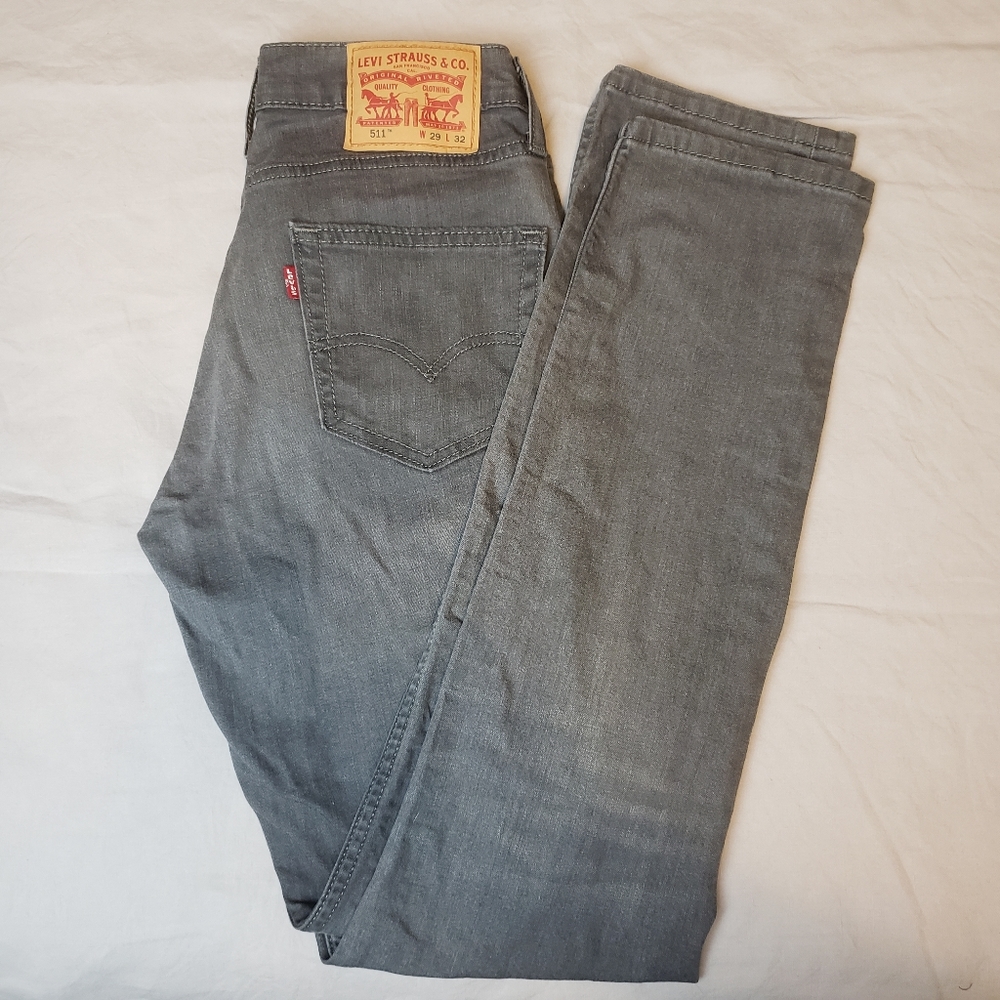 Levi's 511 Slim Fit Grey Men's Jeans 👖 🤍